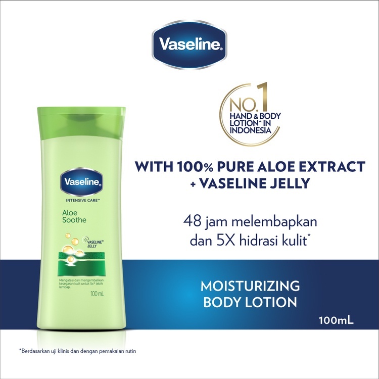 VASELINE Lotion, Aloe Soothe (Made in THAILAND), 100ml - Image 3