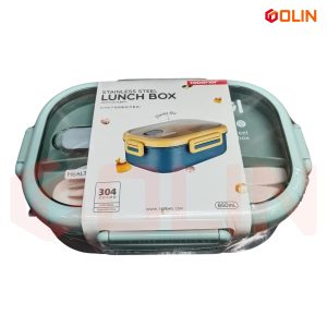 Tedemei Stainless Steel Insulated Lunch box, WITH CUTLERY, 850 ML