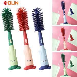 Silicone Feeding Bottle Cleaning Brush, 3 in 1 Multipurpose