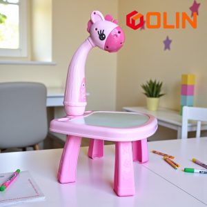 KIDS Projector PAINTING DESK Drawing Board Table With Projection Function Children Painting Table Educational Toys -3Y+