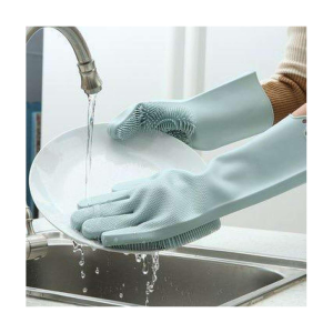 Silicone Dish Washing Kitchen Hand Gloves, 1 Pair