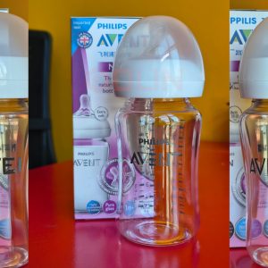 PHILIPS AVENT Super Soft Natural Pure Glass Fider, 240 ML, Made In UK