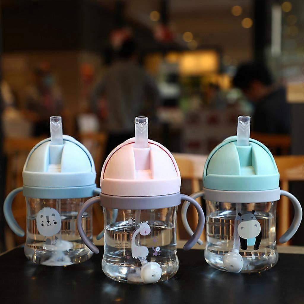Animal Cartoon Pattern Child Drinking Bottle Straw Cup With Suction, 250ML - Image 5