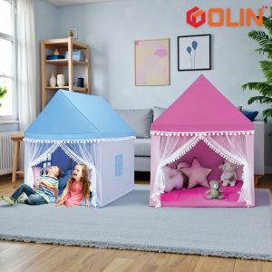 Portable Castle Tent House for Kids Indoor and Outdoor play- 3-13 Year Old Kids Girls and Boys
