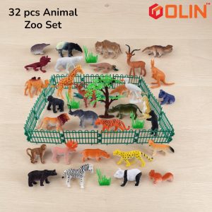 32 pcs Animal Zoo Set