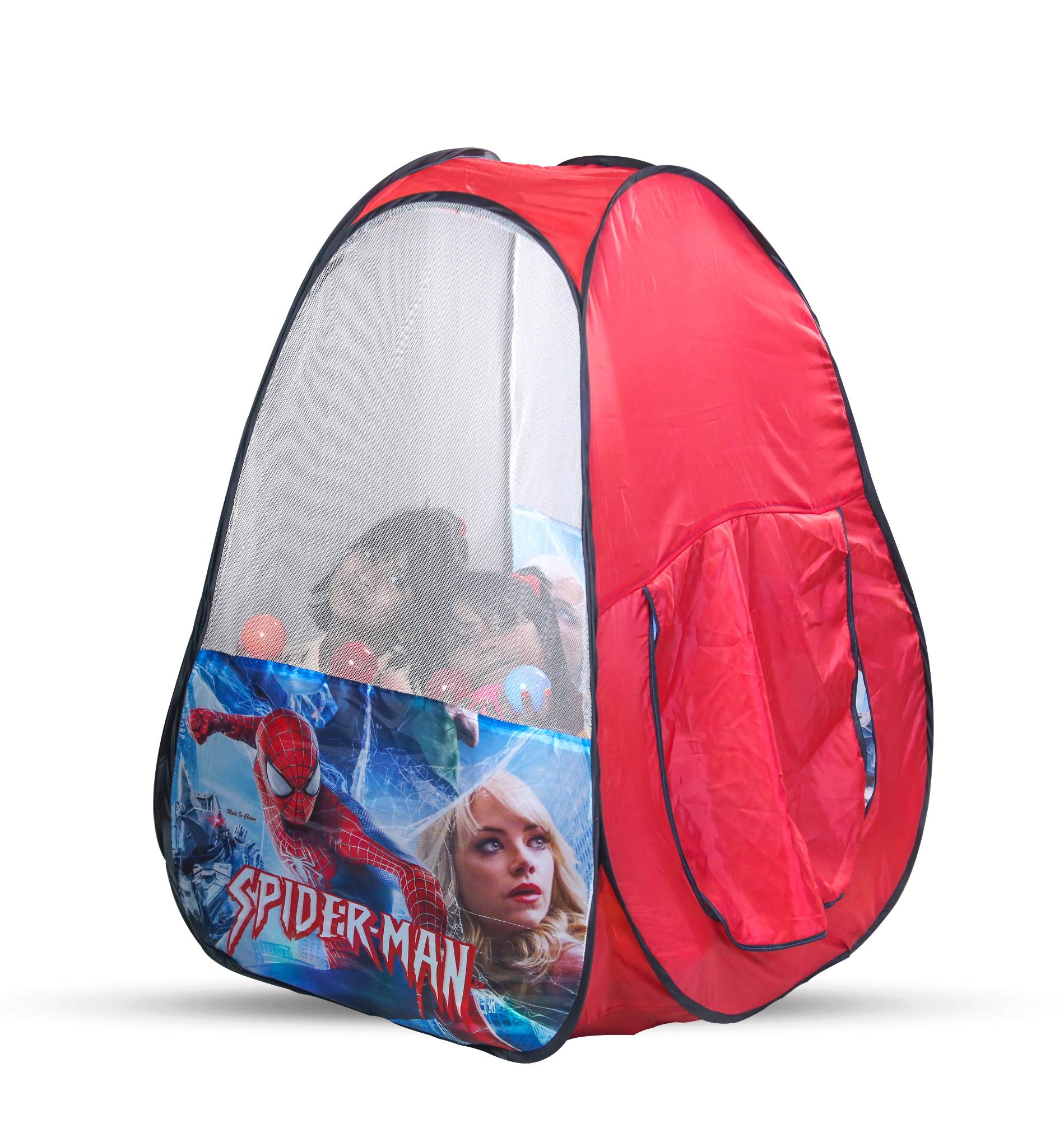 Tent House Foldable Kids Indoor/outdoor Pop Up Play Toy with 100 Colored Plastic Balls - Image 3