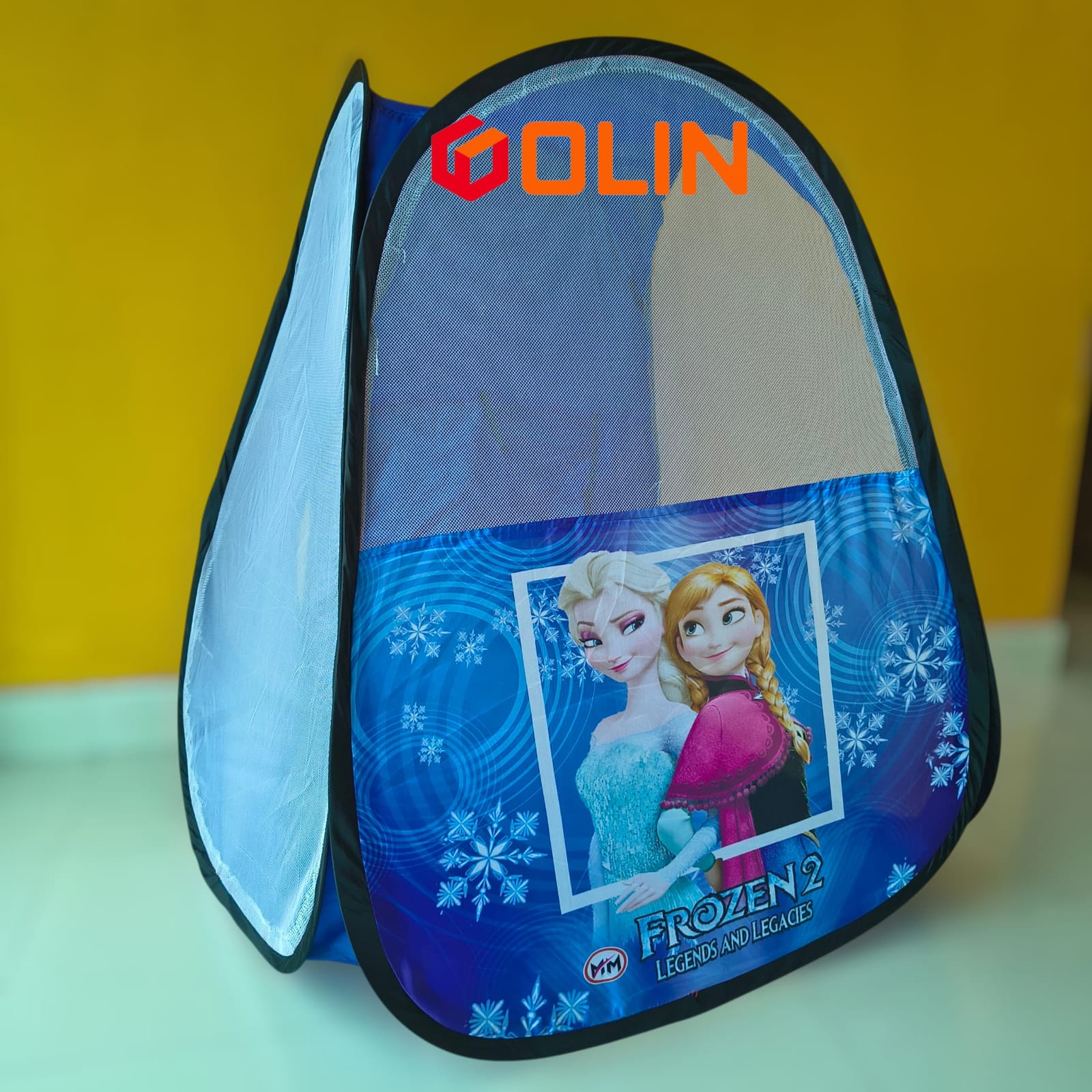 Tent House Foldable Kids Indoor/outdoor Pop Up Play Toy with 100 Colored Plastic Balls - Image 5
