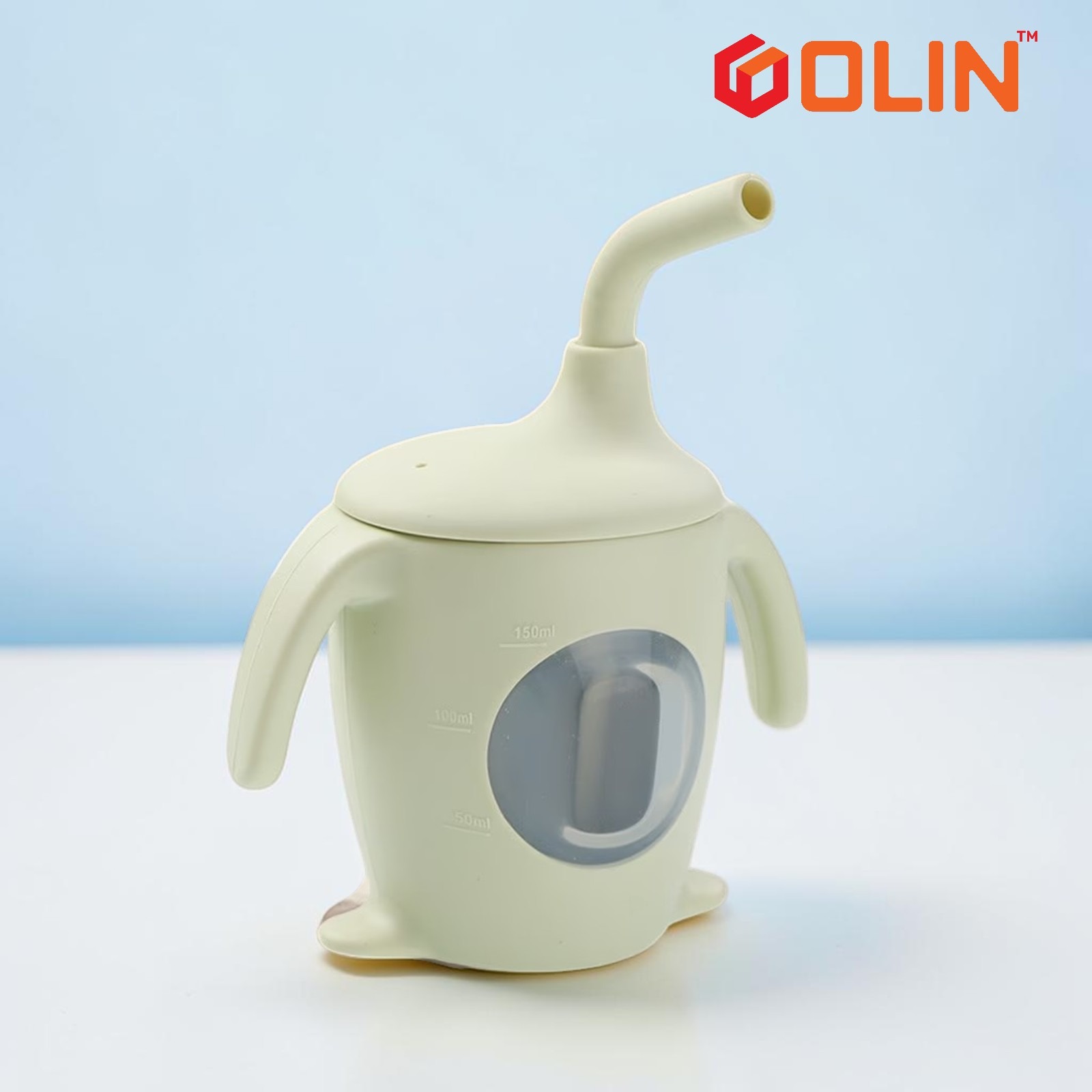 Premium Silicon Water Sippy Cup Straw Mum Pot -China - Image 3