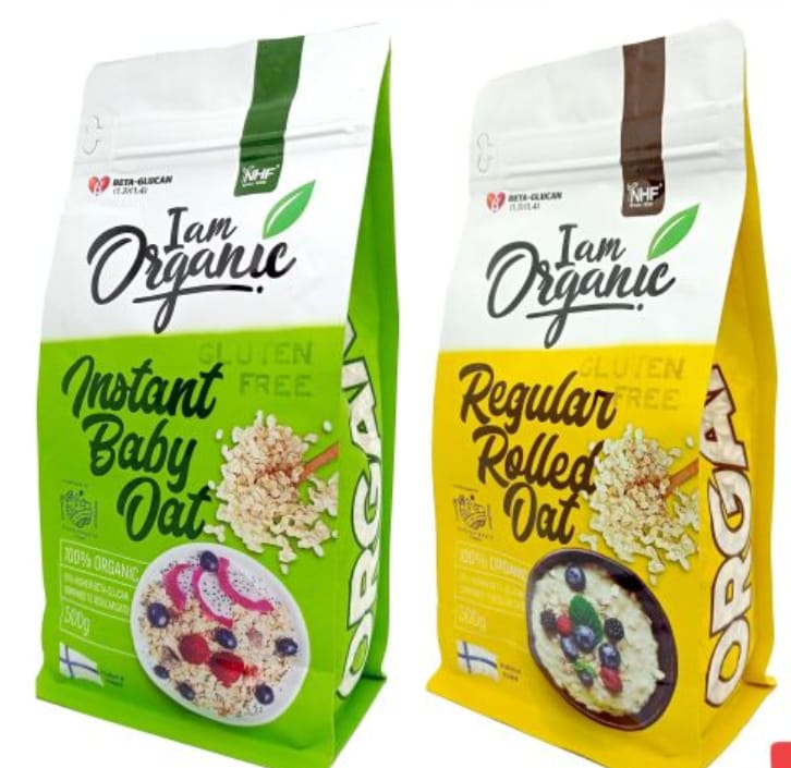 I Am Organic Instant Baby Oats 500g Gluten Free (Finland) - Image 2