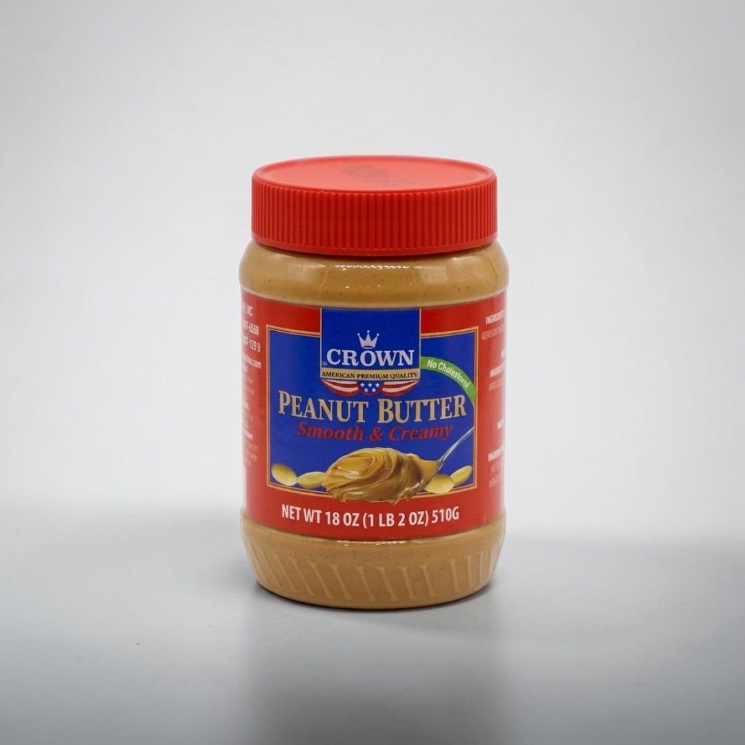 Crown American Premium Quality Peanut Butter (Smooth & Creamy) - 510g